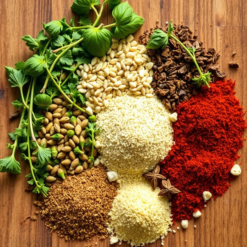 Spices, seeds and herbs